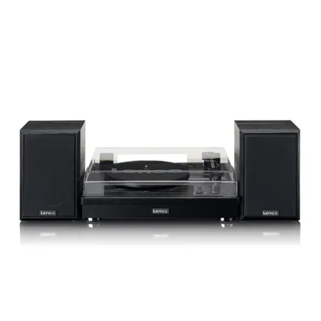 Lenco A004814 LS-101 Turntable & Hi Fi speakers - Black