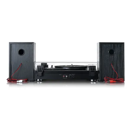 Lenco A004814 LS-101 Turntable & Hi Fi speakers - Black