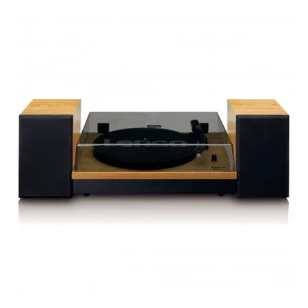 Lenco A003106 LS-300 Turntable & Hi Fi Speakers - Wood