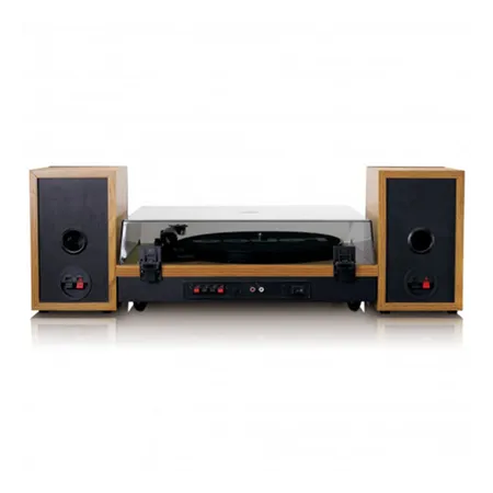 Lenco A003106 LS-300 Turntable & Hi Fi Speakers - Wood