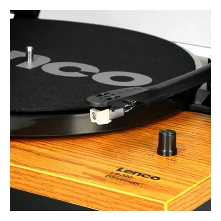 Lenco A003106 LS-300 Turntable & Hi Fi Speakers - Wood