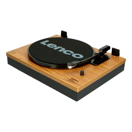 Lenco A003106 LS-300 Turntable & Hi Fi Speakers - Wood