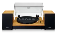 Lenco A003106 LS-300 Turntable & Hi Fi Speakers - Wood