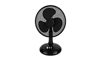 Luxurious Living 12INCHDESKFANB 12 Inch Desk Fan - Black