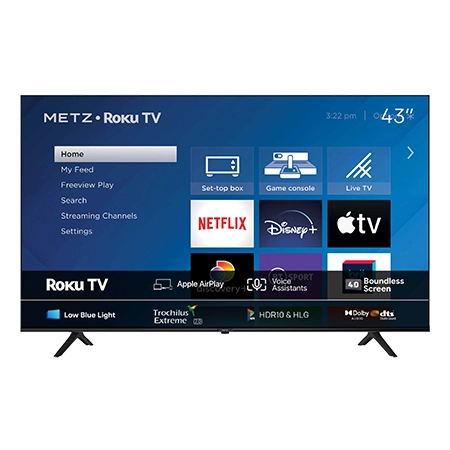 Metz 43MRD6000YUK 43" DLED UHD 4K HDR Roku Smart TV