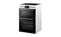 Midea MFO24EME4R118-W 60cm Double Oven Cooker with Ceramic Hob - White
