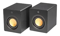 Mitchell Acoustics USTREAMCUBE Active Stereo Wireless Speakers - Black