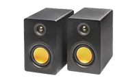 Mitchell Acoustics USTREAMONE Active Stereo Wireless Speakers - Black