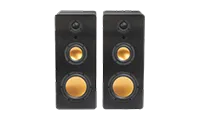 Mitchell Acoustics USTREAMTHREE Three Active Stereo Wireless Speakers - Black