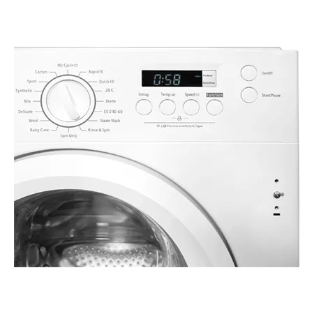 Montpellier MBIWM814 8Kg Integrated Washing Machine in White