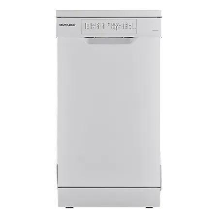 Montpellier MDW1054W 45cm Freestanding Slimline Dishwasher in White