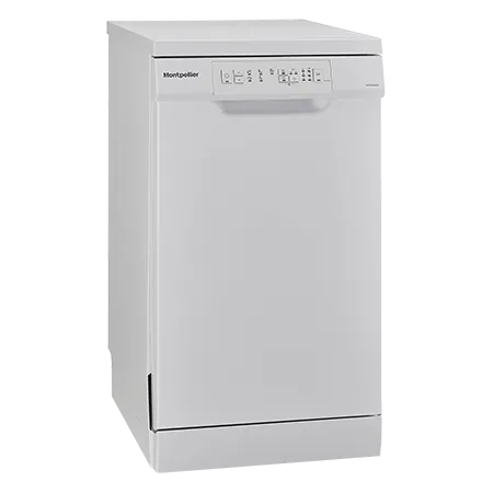 Montpellier MDW1054W 45cm Freestanding Slimline Dishwasher in White