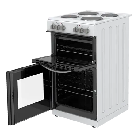 Montpellier MTCE50W 50cm Twin Cavity Electric Cooker in White