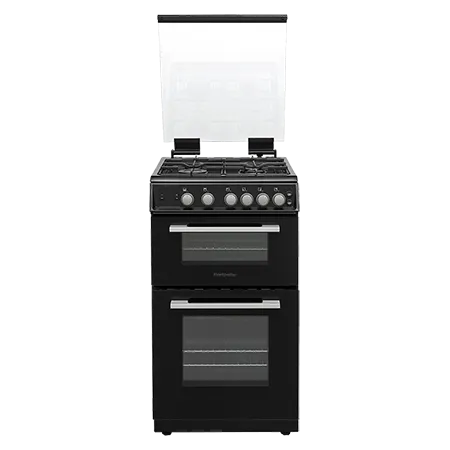 Montpellier MDOG50LK 50cm Double Gas Cooker in Black