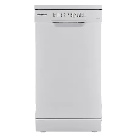 Montpellier MDW1054W 45cm Freestanding Slimline Dishwasher in White