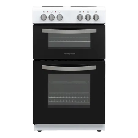 Montpellier MTCE50W 50cm Twin Cavity Electric Cooker in White