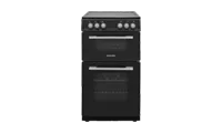 Montpellier MDOC50FK 50cm Electric Ceramic Freestanding cooker with Double Oven in Black