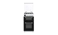 Montpellier MDOG50LW 50cm Gas Cooker  with   Double Oven With Lid White - LPG Jets Included