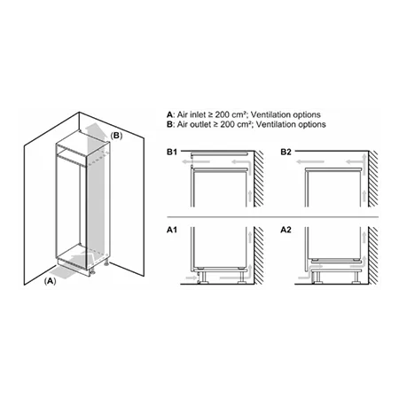 NEFF KI1212FE0 Build in Larder Fridge with Fixed Hinge Door