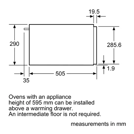 NEFF N1AHA02N0B Built In Warming Drawer - Stainless Steel