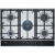 NEFF T27DA69N0 75cm 5 BurnerWok Gas Hob with Cast Iron Pan Supports