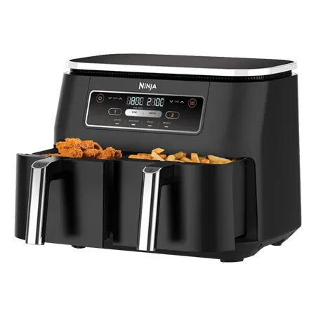 Ninja AF200UK Foodi 4-in-1 Dual Zone 7.6L Air Fryer - Black