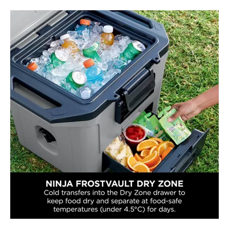 Ninja FB131UKGY FrostVault 30QT/28L Hard Cooler with Dry Zone