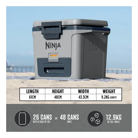 Ninja FB131UKGY FrostVault 30QT/28L Hard Cooler with Dry Zone