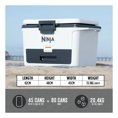 Ninja FB151UKWH FrostVault 50QT/47L Hard Cooler with Dry Zone