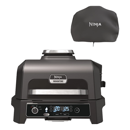 Ninja OG850UKKIT Pro XL Electric BBQ Grill & Smoker with Cover