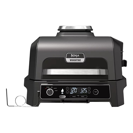 Ninja OG850UK Woodfire XL Electric BBQ Grill & Smoker - Black/Grey