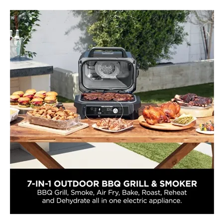 Ninja OG901UKACCKIT Woodfire Grill & Smoker + Accessories Bundle