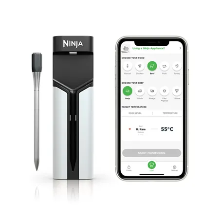 Ninja WP100EU ProChef Wireless Cooking Thermometer - Black/Silver