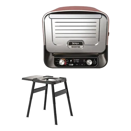 Ninja OO101UKKIT Woodfire Electric Outdoor Oven with BBQ Stand