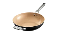 Ninja CW90928UK ExtendedLife Ceramic 28cm Wok - Apricot