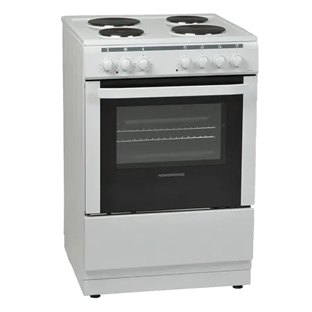 NordMende CSE63WH 60cm Single Cavity Electric Cooker With Solid Plate Hob in  White