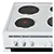 NordMende CSE63WH 60cm Single Cavity Electric Cooker With Solid Plate Hob in  White