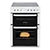 NordMende CTEC62WH 60cm Freestanding Electric Twin Cavity Range Cooker in  White 