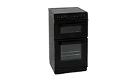 NordMende CTEC52BK 50cm ceramic Top Twin Cavity Electric Cooker in Black