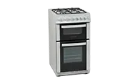 NordMende CTG52WH 50cm FreestandingTwin Cavity Gas Cooker in white