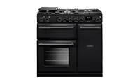 Rangemaster AURA90DFP19276 (90cm  Gas Dual Fuel Range Cooker - Charcoal Black