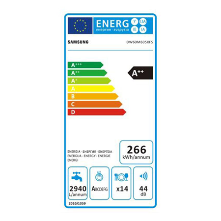 SAMSUNG DW60M6050FS Dishwasher
