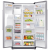 SAMSUNG RS50N3513SL US Style Side by Side Fridge Freezer in Silver. Plumbed
