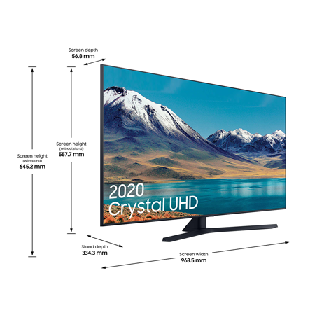 SAMSUNG UE43TU8500 43" Smart Ultra HD 4K LED TV Black FInish with Freeview