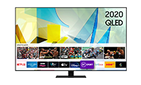 SAMSUNG QE65Q80T 65" Smart Ultra HD 4K QLED TV Carbon SIlver FInish with Freeview