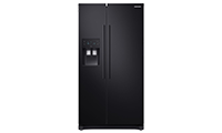 SAMSUNG RS50N3513BC US Style Side by Side Fridge Freezer in Black with Plumbed water and ice dispenser