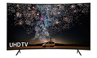 SAMSUNG UE49RU7300 49" Curved Smart Ultra HD 4K LED TV with HDR 10+ Built in WiFi  Apple TV and Slim Design