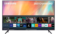 SAMSUNG UE50AU7100 50" LED UHD 4K TV Black with Freeview