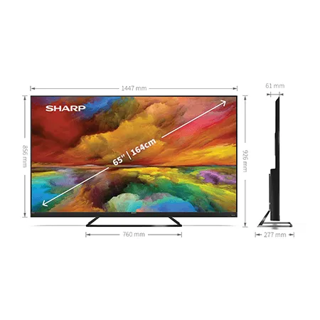 SHARP 4T-C65EQ3KM2AG 65" 4K Ultra HD Smart TV with Quantum Dot