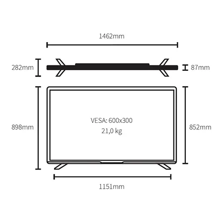 SHARP 4T-C65FP2KL2AB 65" 4K Ultra HD Android Smart TV